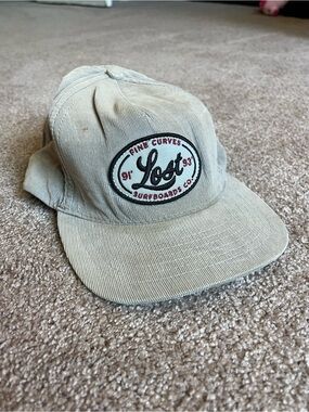 VTG 00’s / Y2K Lost Surfboards Grey Corduroy Cap